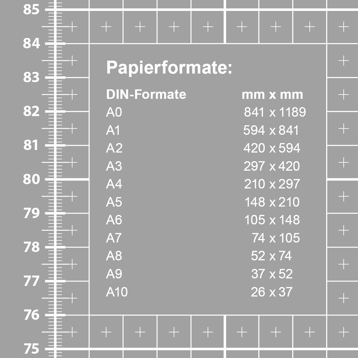 Patchwork-Schneidematte  66 x 96,5 cm  3 mm   grau/grau